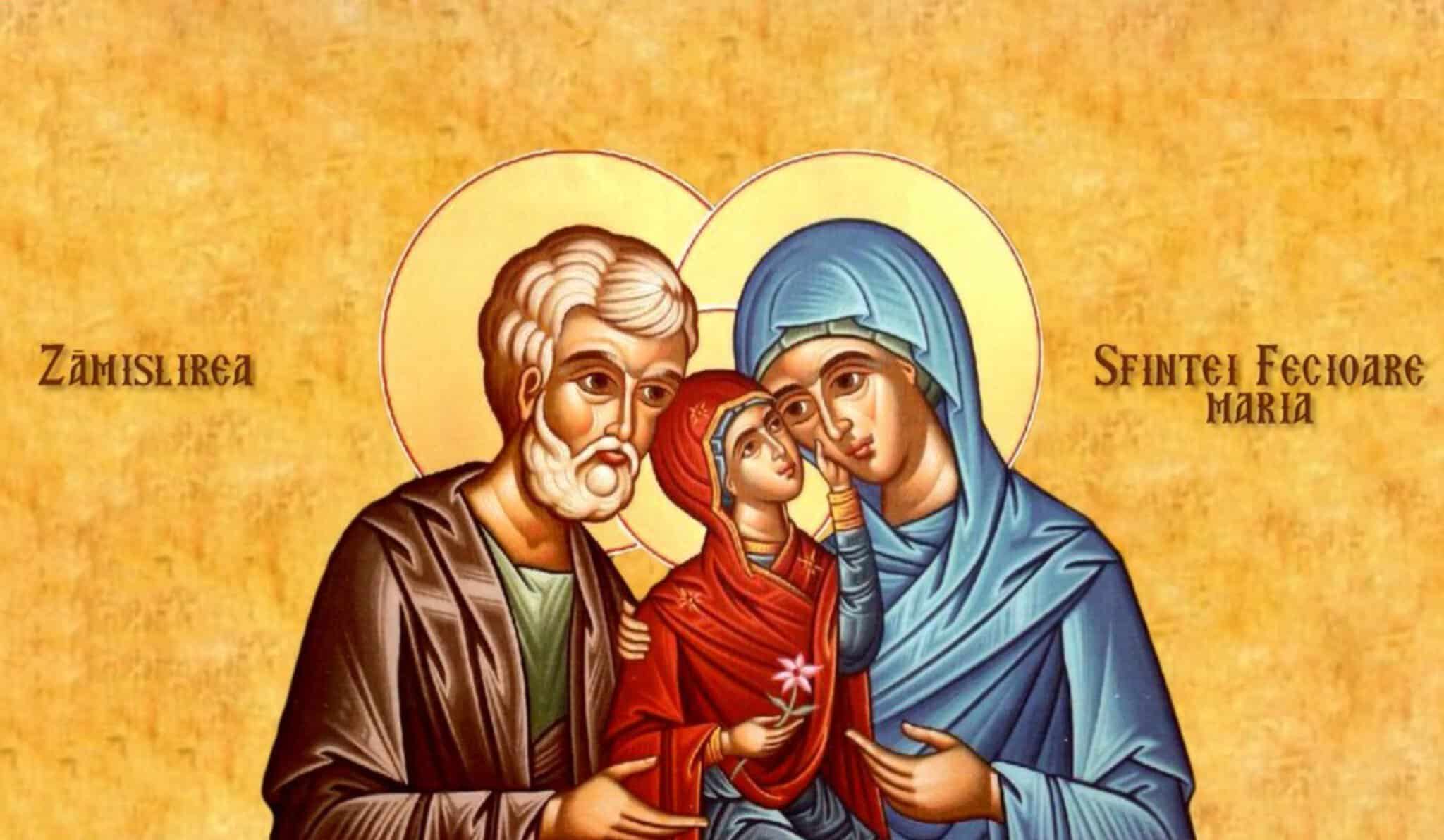 Sărbătoare importantă în calendarul ortodox 2025: Zămislirea Preasfintei Născătoare de Dumnezeu