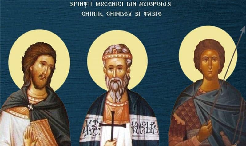 Sfinții Mucenici Chiril, Chindeu și Tasie: Zi de pomenire în calendarul ortodox