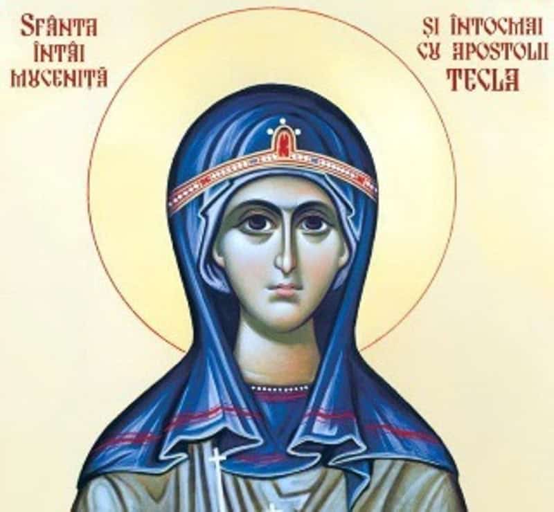 Minunea Sfintei Tecla: povestea primei mucenițe, cinstită și la Mănăstirea Neamț