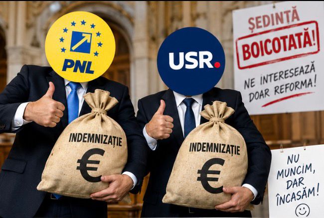 PSD Botoșani: Pentru români, austeritate. Pentru PNL și USR, marea cafteală pe funcții. Evident - boicotează, dar încasează!