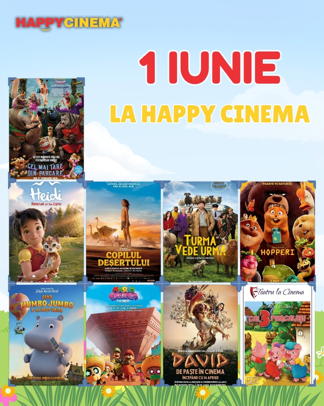 Ce vezi la cinema de 1 iunie: aventuri, animații și povești pentru întreaga familie