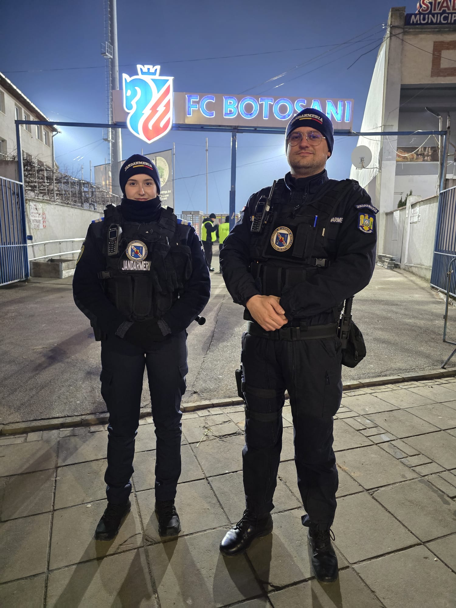 Jandarmii de la Bacău vin la Botoșani pentru meciul dintre FC Botoșani și Universitatea Craiova