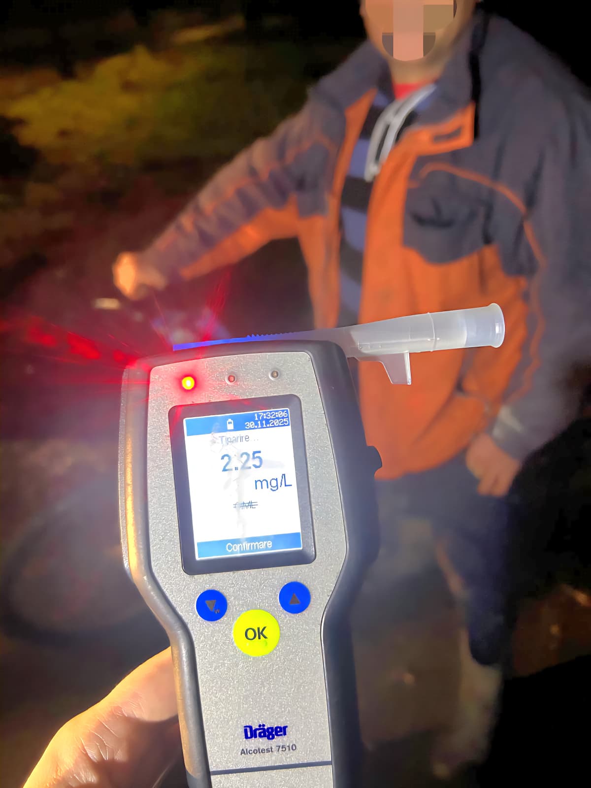 2, 25! Biciclist cu alcoolemie record găsit în trafic de polițiști