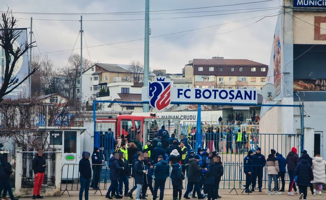 Măsuri de ordine publică la meciul de fotbal dintre FC Botoșani și FCSB