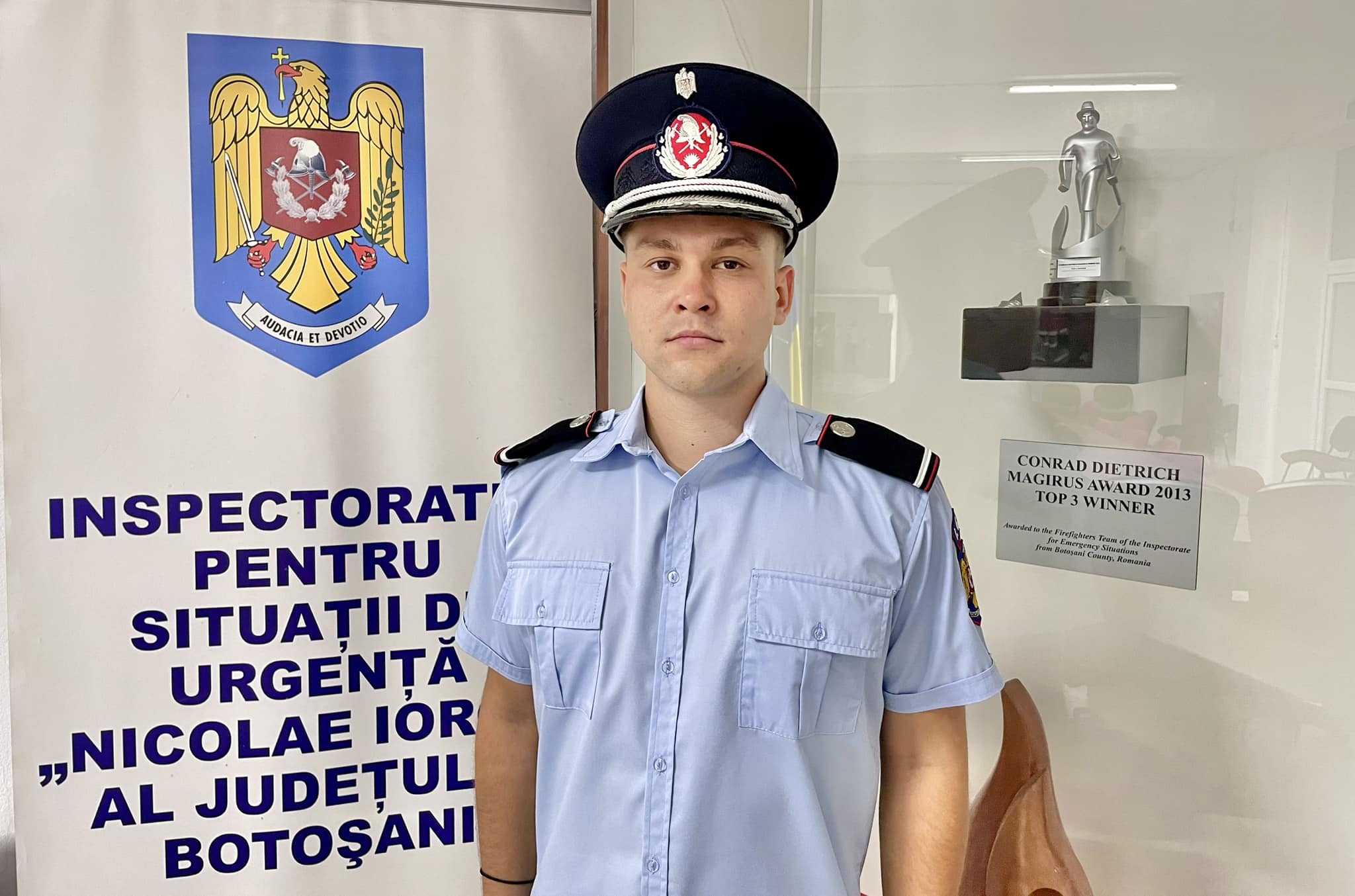 Suflu nou la ISU Botoșani: Un tânăr de 22 de ani numit comandant la mare depărtare de casă