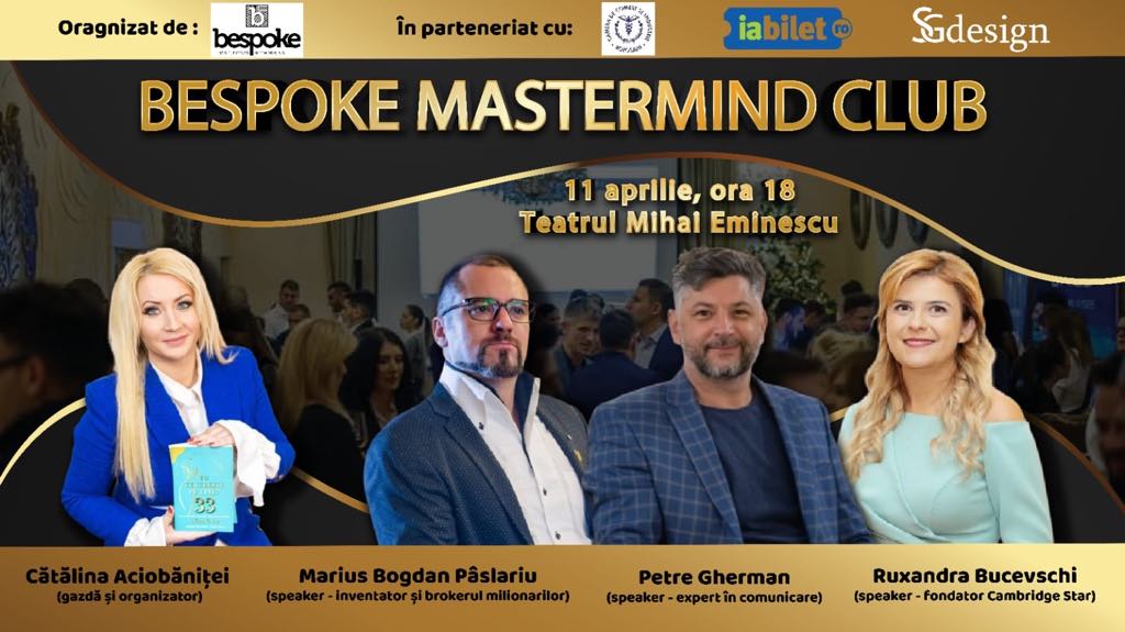 Cel mai nou concept de Business Networking organizat la sala de marmură a Teatrului Mihai Eminescu 