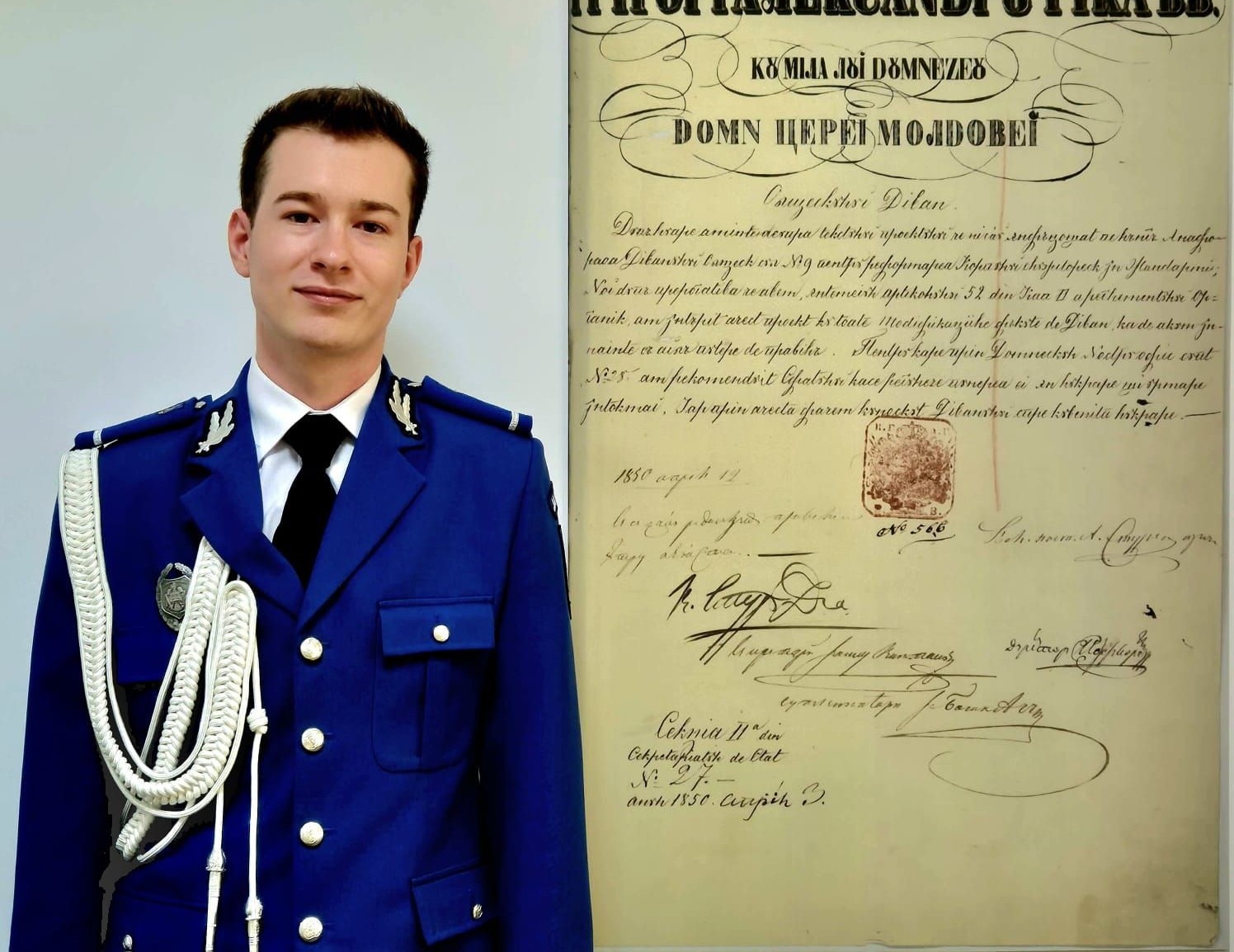 Un tânăr din Botoșani, fiu de polițist, a ajuns comandant de pluton la Jandarmerie: Este un om al disciplinei și al determinării