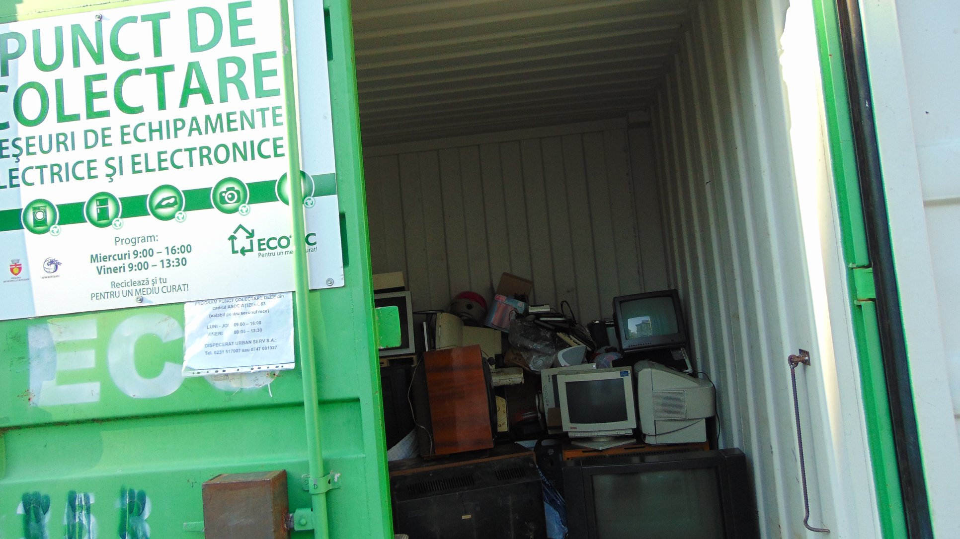 Aveți deșeuri electronice? Trei puncte de colectare puse la dispoziție de Urban Serv 