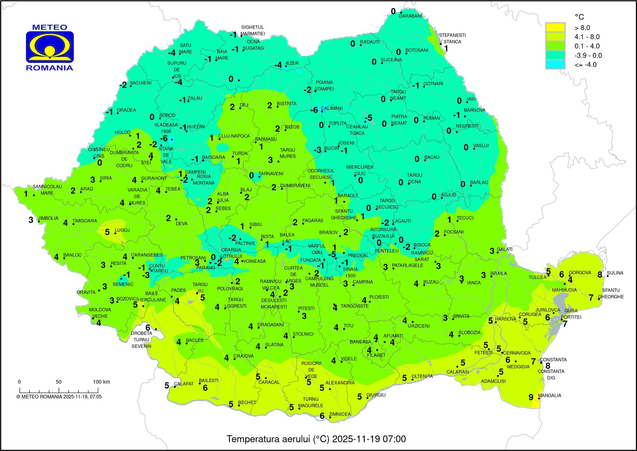 Dimineață friguroasă: Botoșaniul, printre orașele unde au fost cele mai scăzute temperaturi 