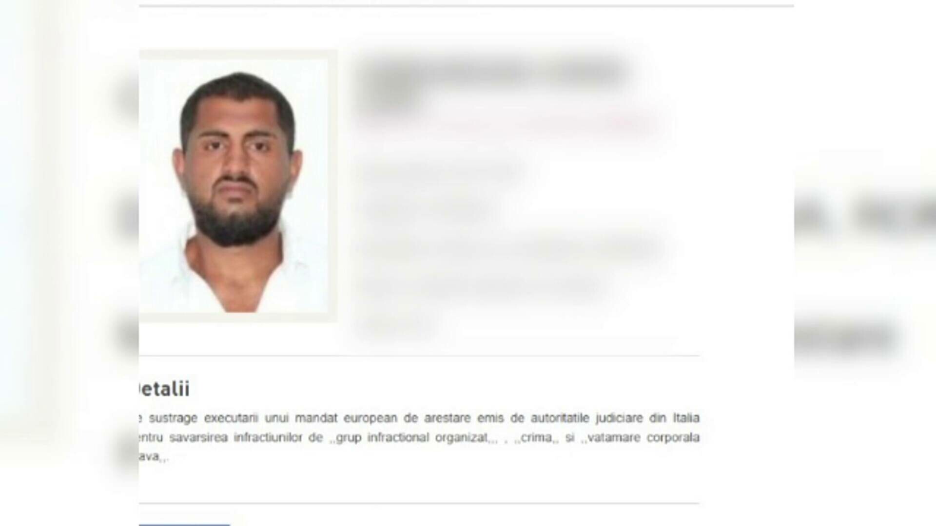 Bărbat căutat pentru omor: Ar fi fost implicat într-un atac mafiot cu mitralieră