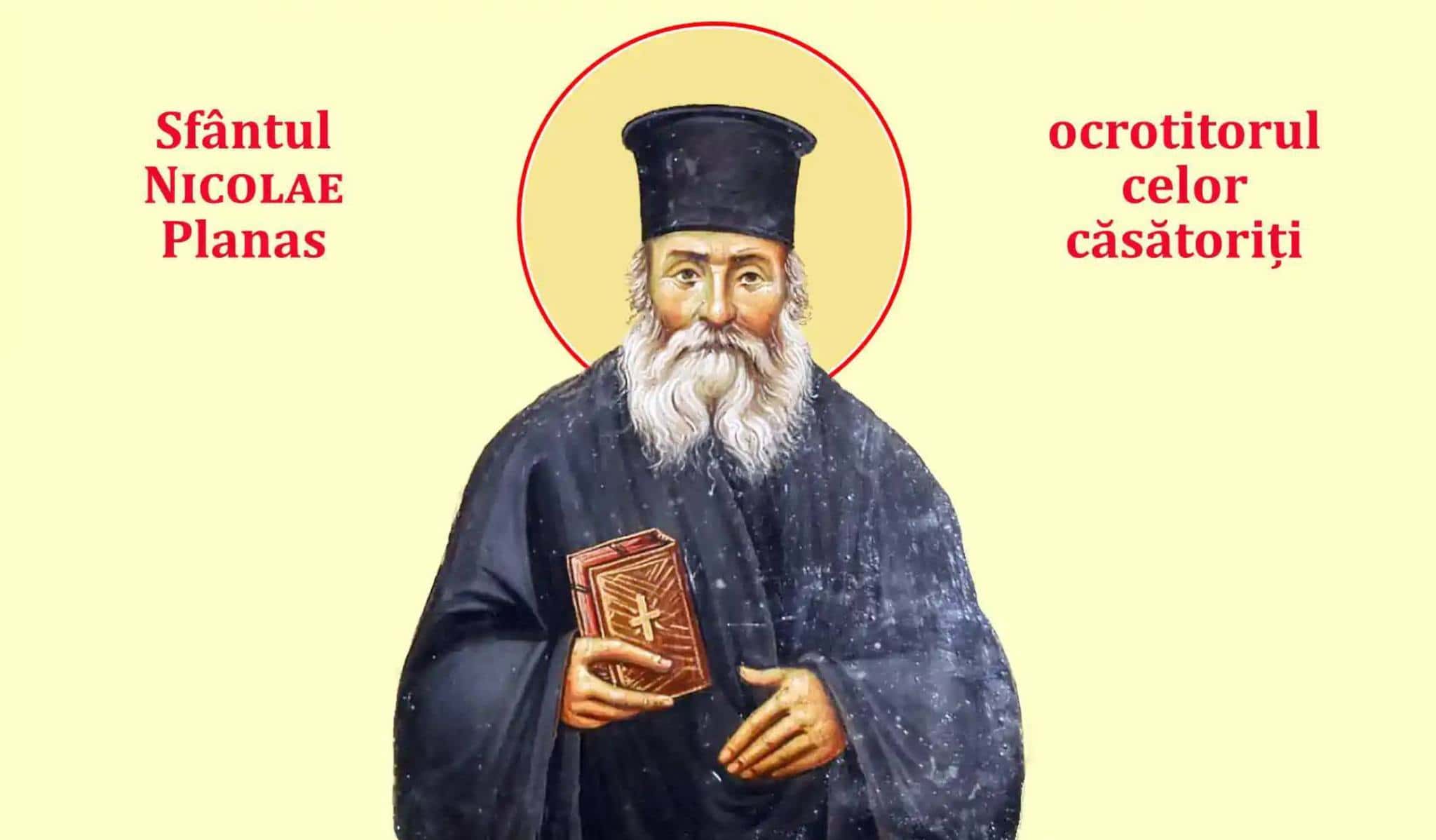 Calendar ortodox 2026: Ziua Sfântului Nicolae Planas, ocrotitorul celor căsătoriți 