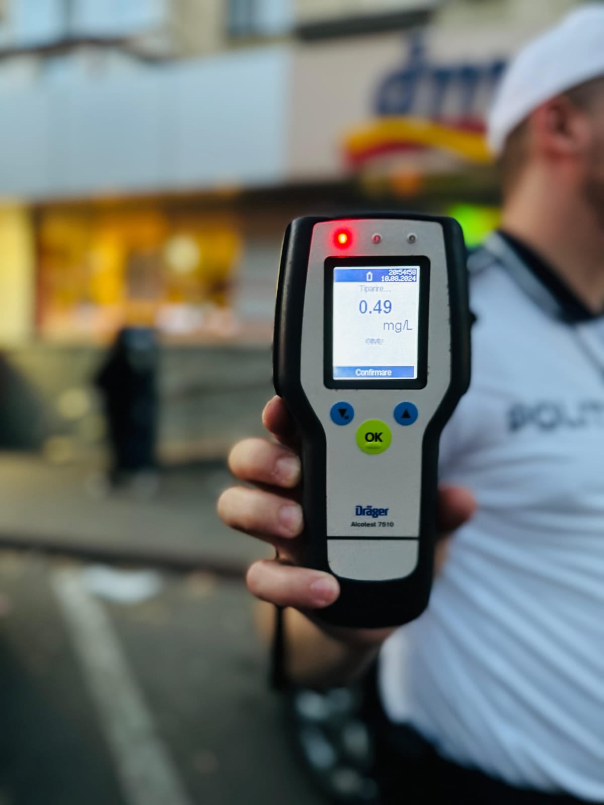 Control de rutină: Șofer prins în „aburii alcoolului”