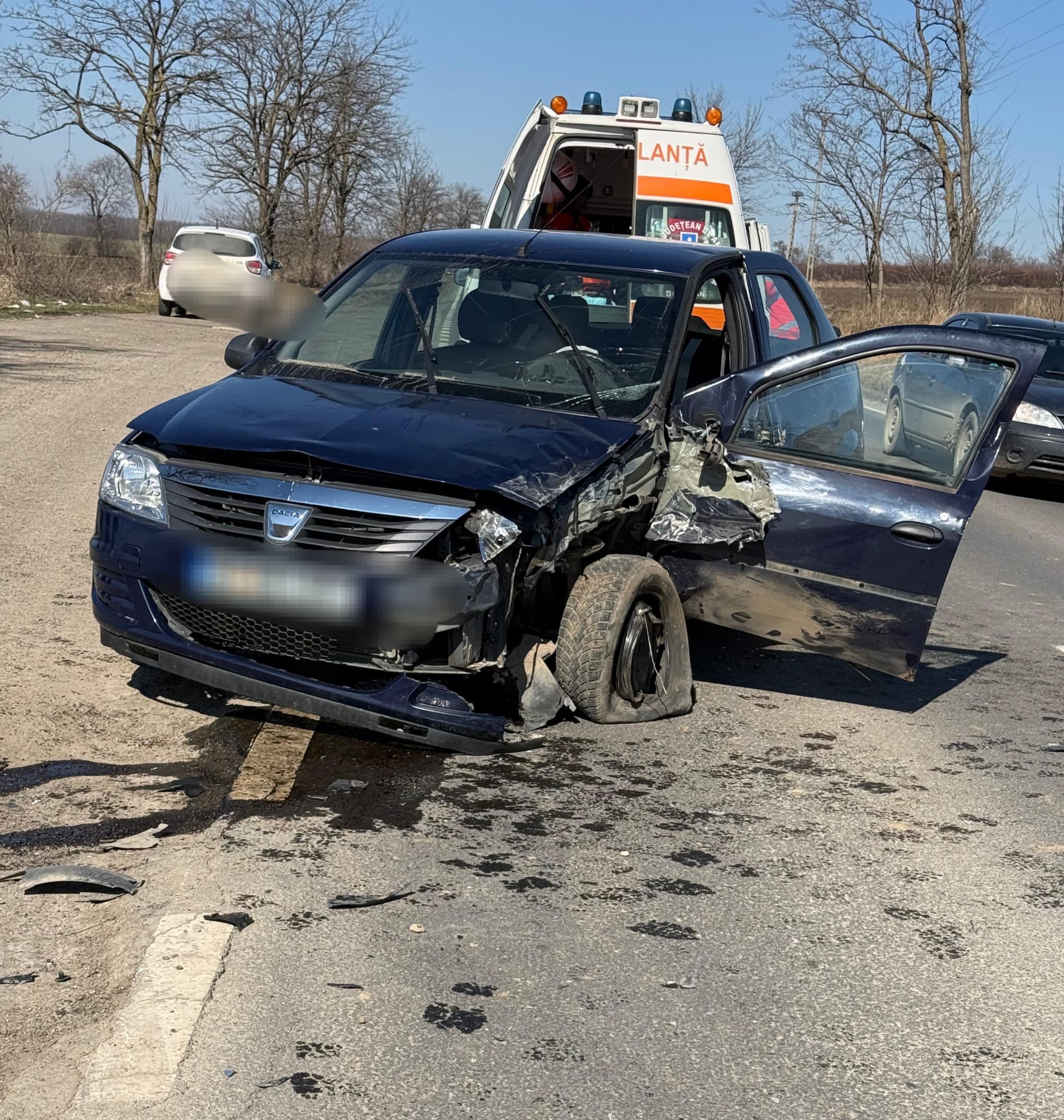 Botoșănean încarcerat după o ciocnire violentă între două mașini