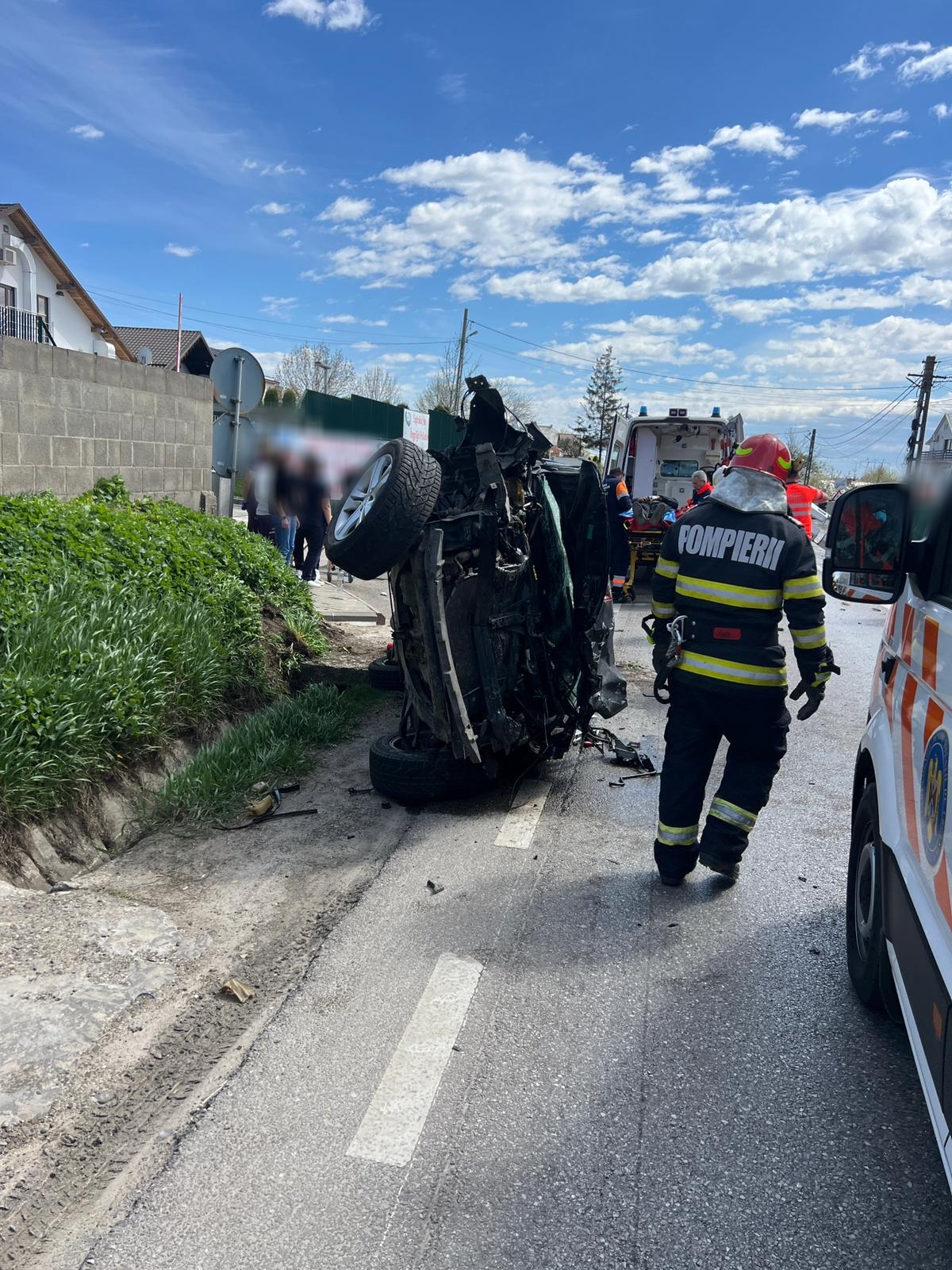 accident cu doua masini