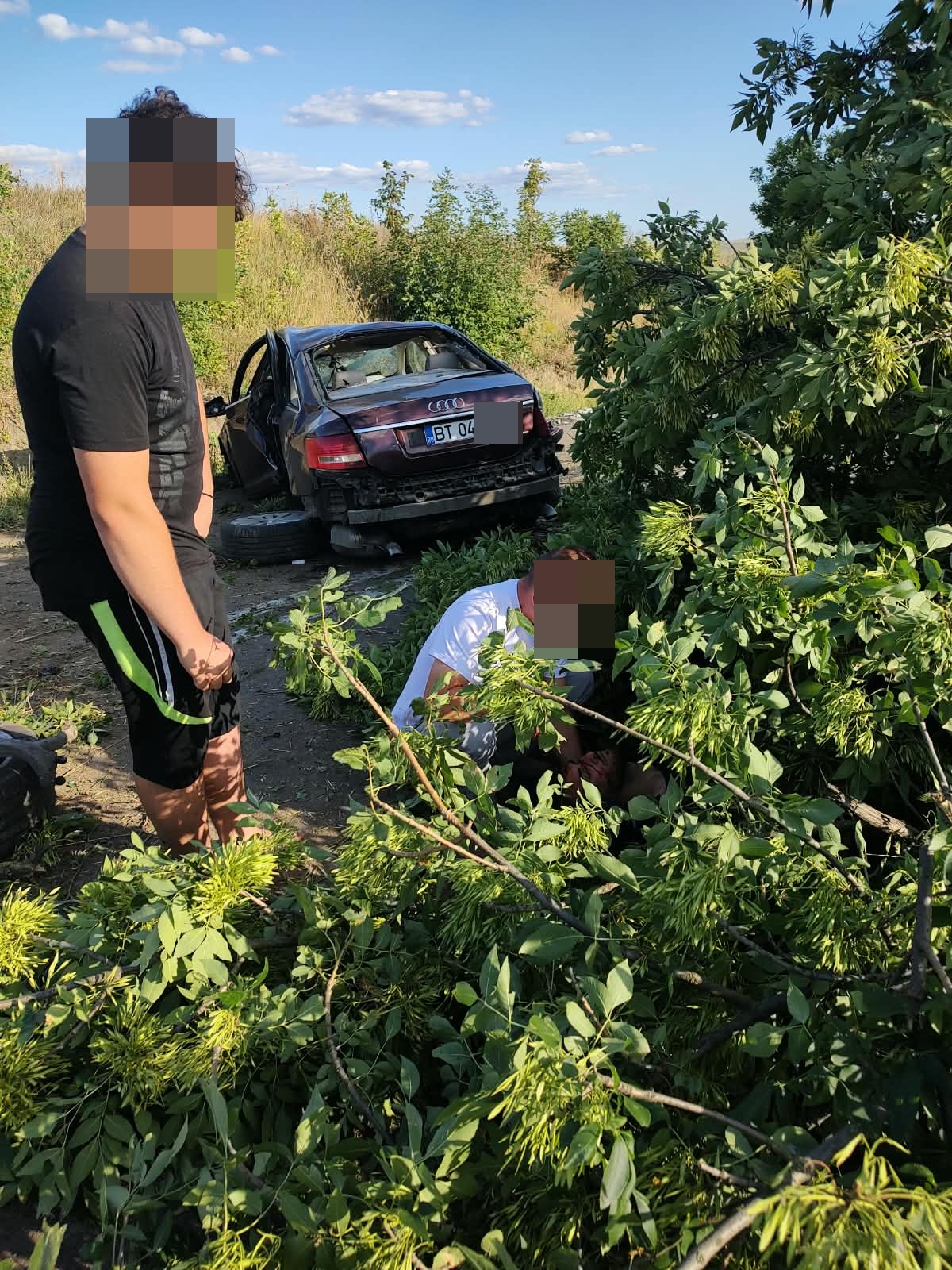 accident la istire din saveni