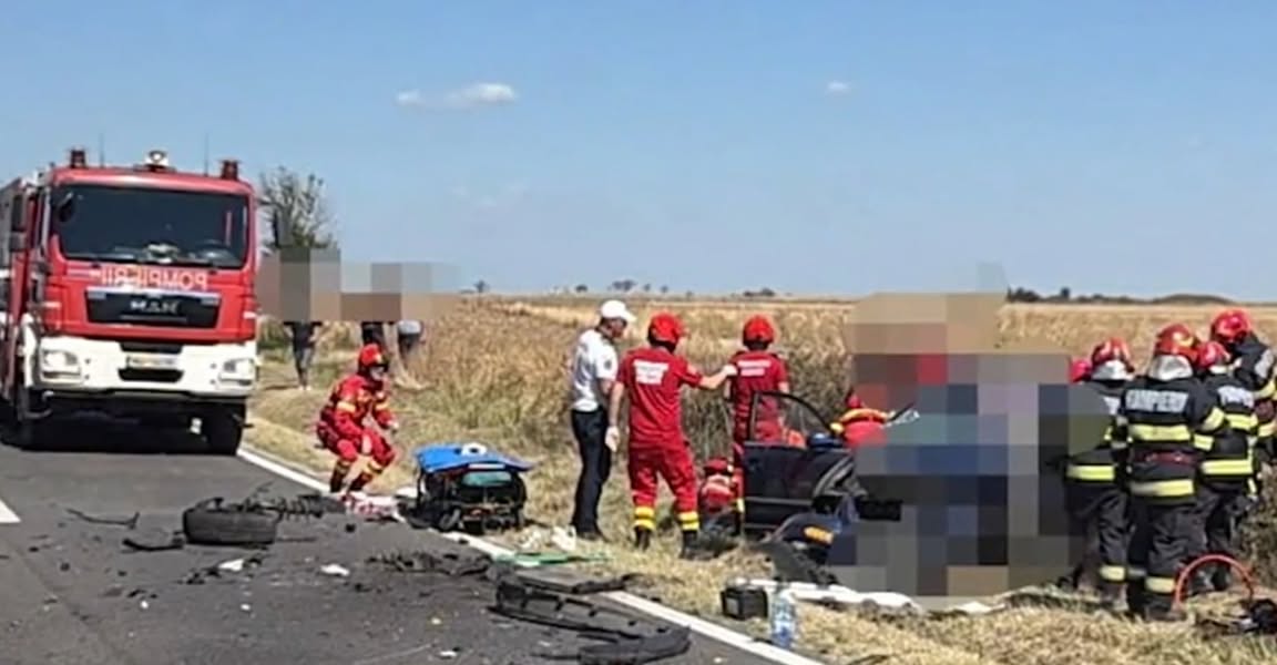 un mort si trei raniti in accident