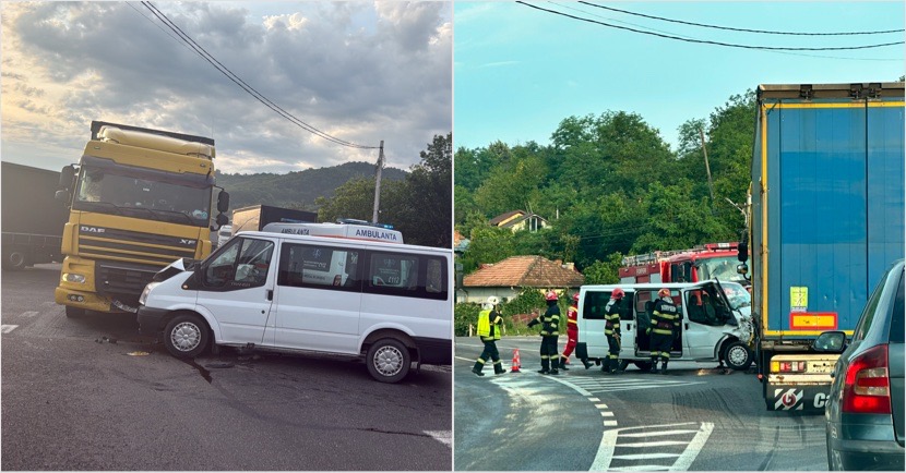 Accident cu trei răniți produs de un șofer începător din Botoșani 