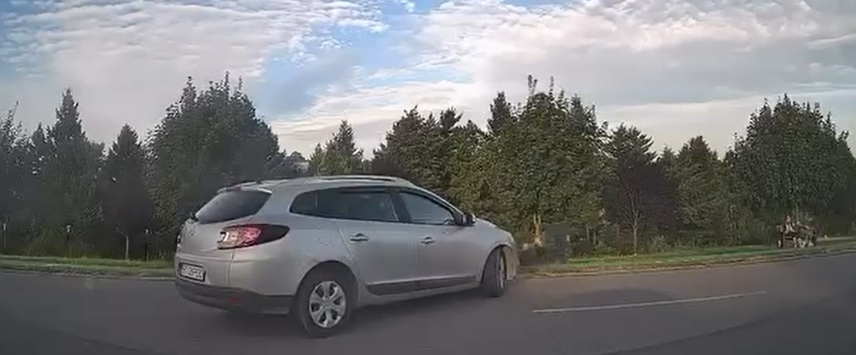 accidentul de la cornișa surprins de camere