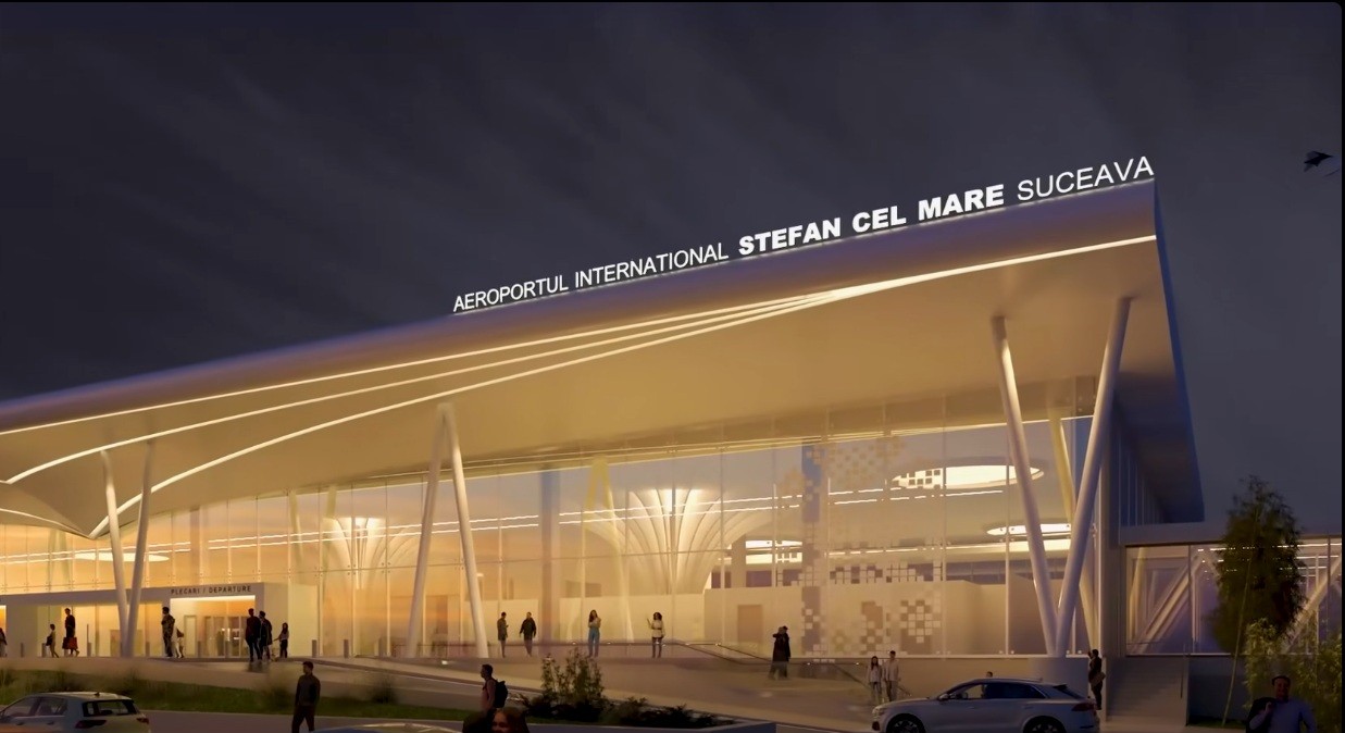 CUM va arăta noul terminal al Aeroportului „Ștefan cel Mare” Suceava – VIDEO 
