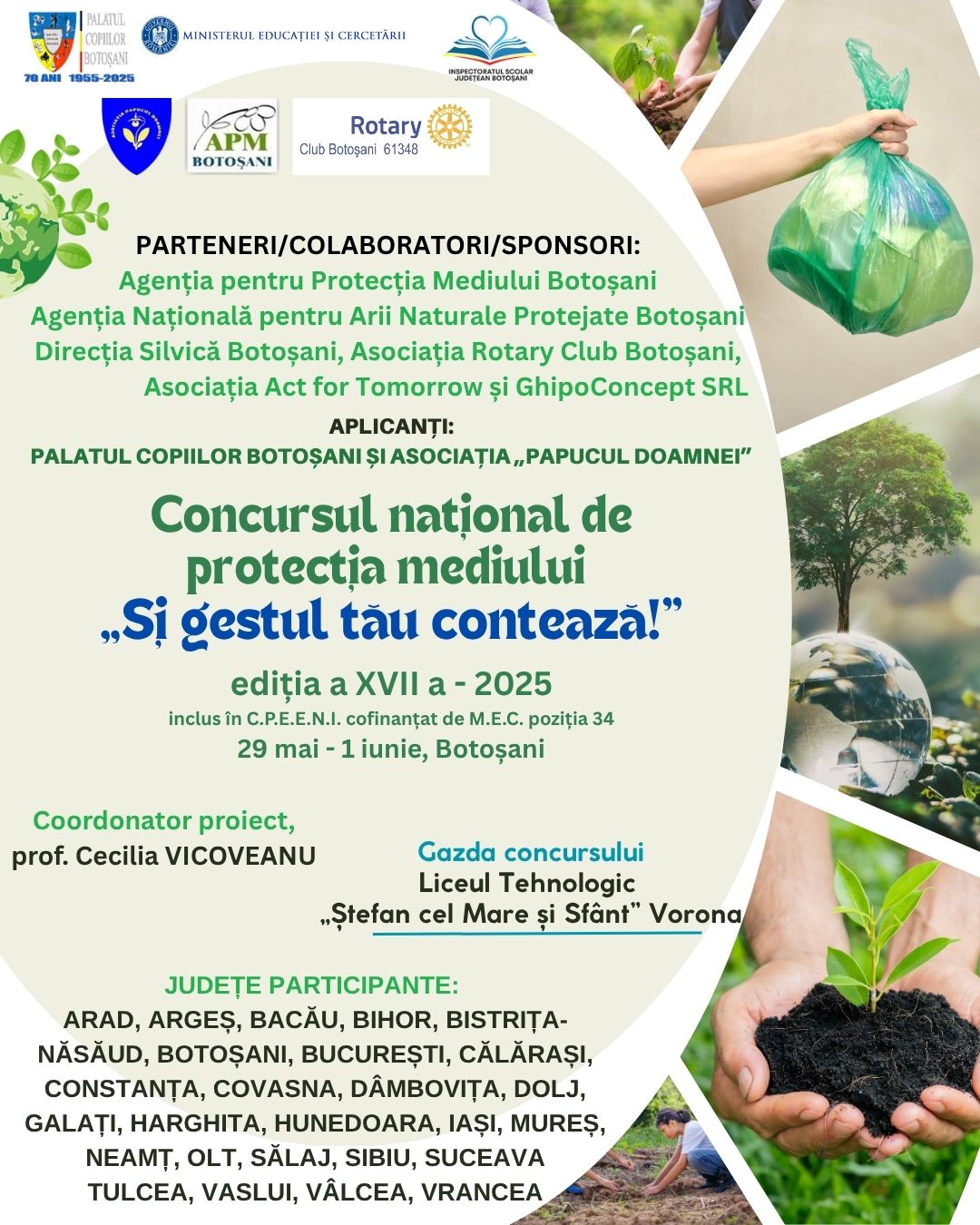 Concursul Național de Protecția Mediului „Și gestul tău contează!”, a XVII a ediție