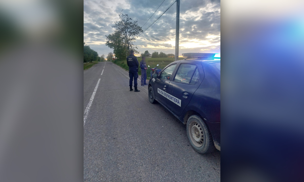 Bărbat fără permis prins BEAT pe scuter de polițiștii de frontieră