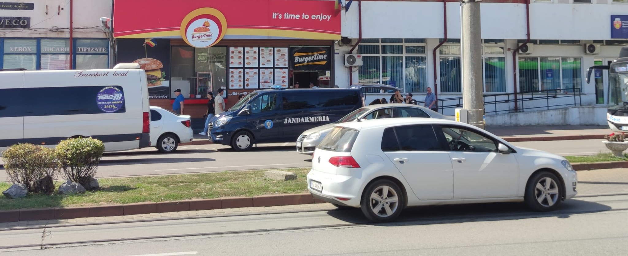 alerta in centrul orasului