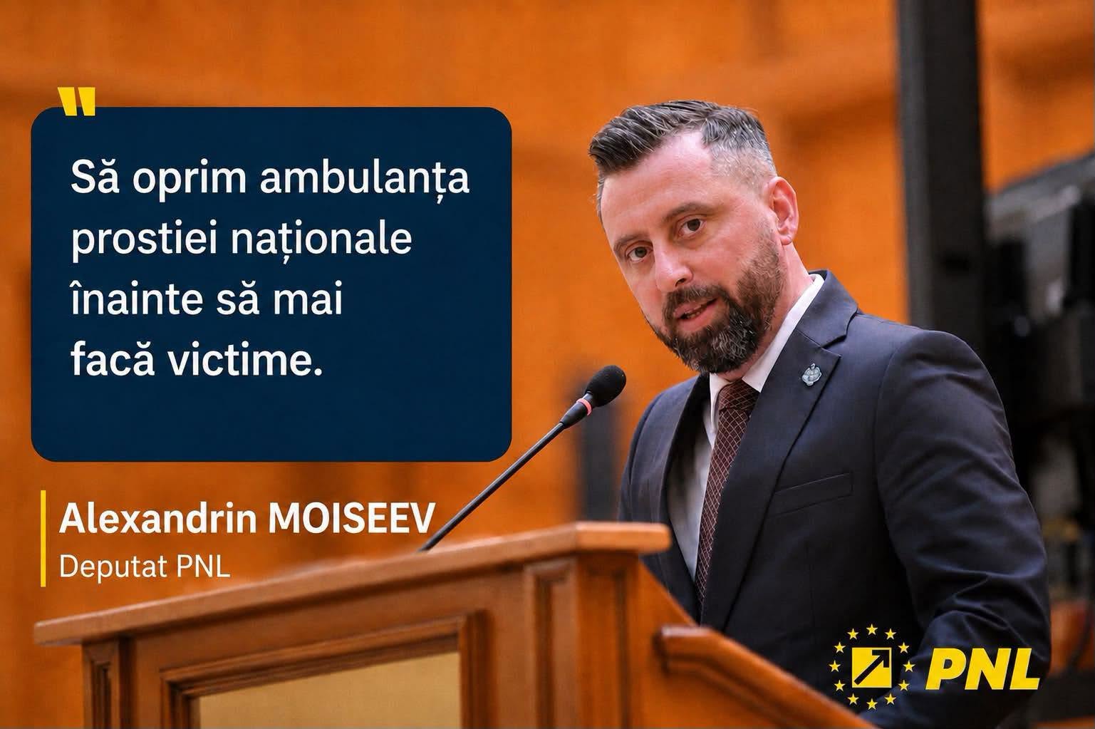 Deputatul Alexandrin Moiseev: Să oprim ambulanța prostiei naționale înainte să mai facă victime 