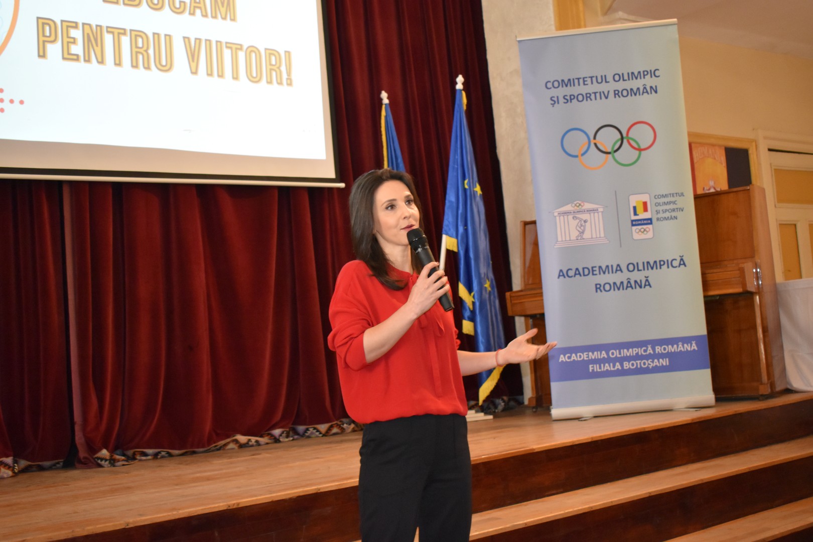 Andreea Răducan, confesiune la Botoșani cu aurul olimpic pierdut din cauza unei pastile de răceală: Poate să devină frustrant – VIDEO