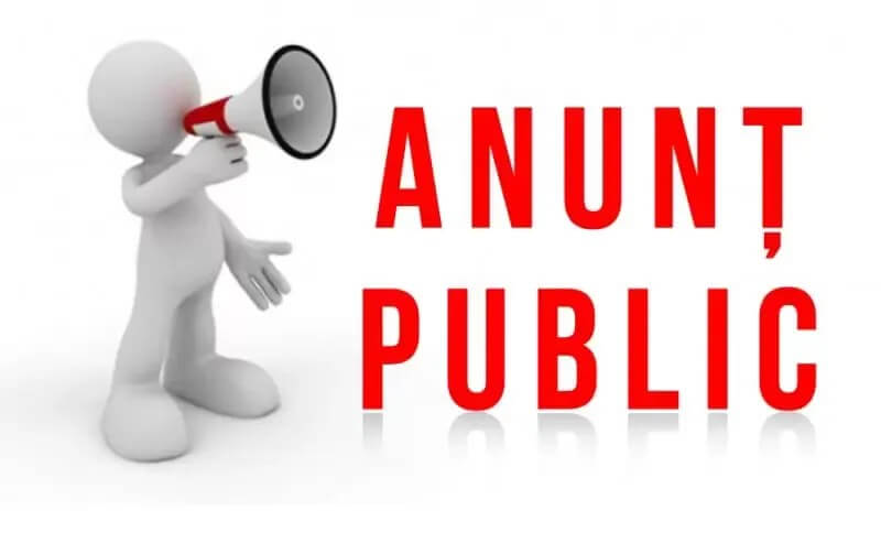 ANUNȚ PUBLIC pentru obținerea unui  aviz de mediu 