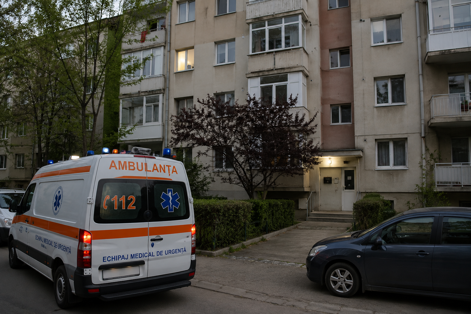barbat cazut de la etajul 4
