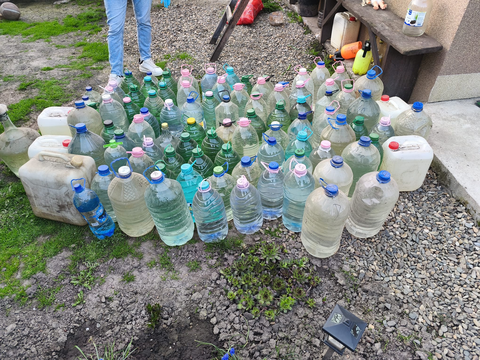 bidoane cu alcool confiscat