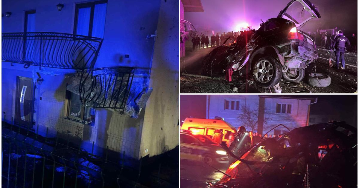 Patron de restaurant mort după ce s-a izbit cu BMW-ul în balconul vecinului 