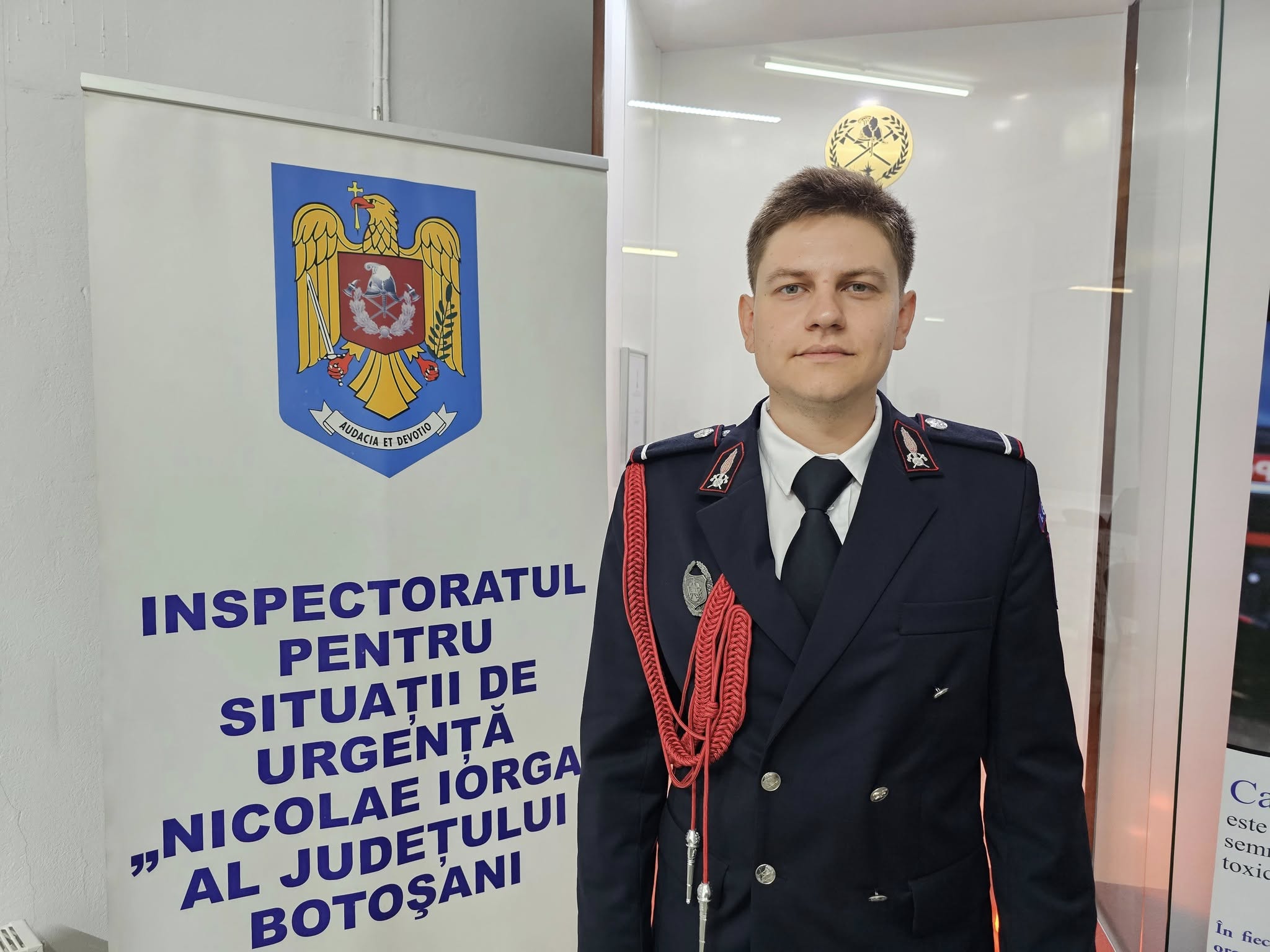 Un tânăr s-a alăturat echipei salvatorilor de la Botoșani 