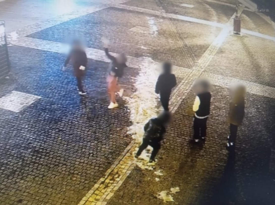 Un grup de copii a încercat să distrugă camerele de supraveghere cu bulgări de zăpadă