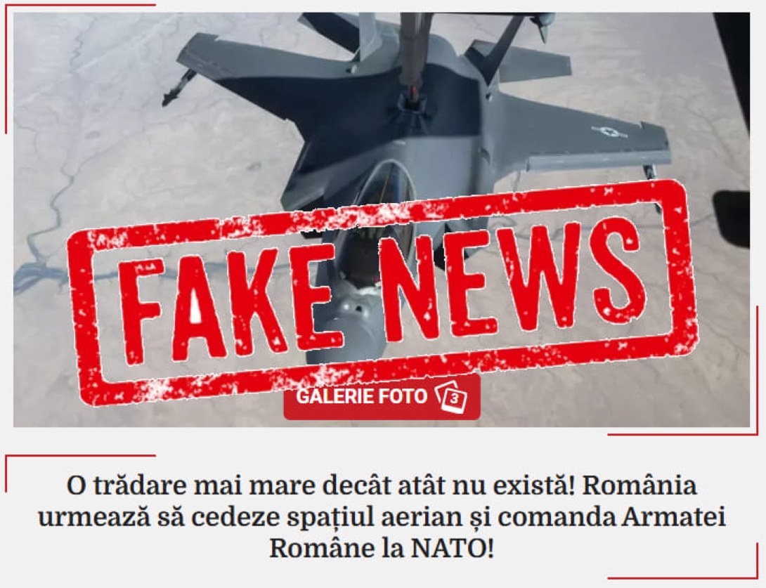 MApN atrage atenția asupra dezinformării - Spațiul aerian al României NU este amenințat