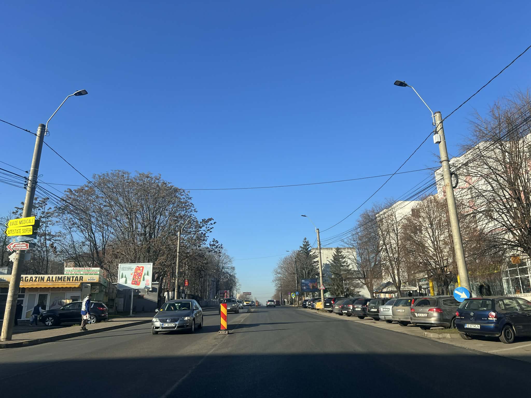 GATA asfaltarea pe Calea Națională, Primăria așteaptă zile însorite 