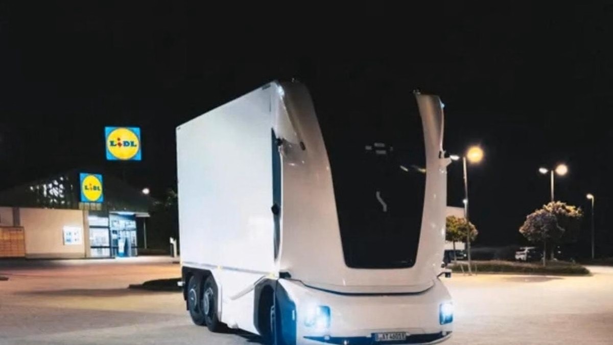 camionul lidl fara sofer