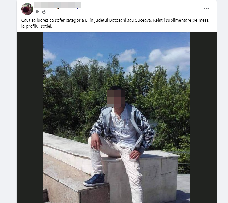 FAZA ZILEI: Un botoșănean își caută loc de muncă, ofertele trebuie trimise la... soție