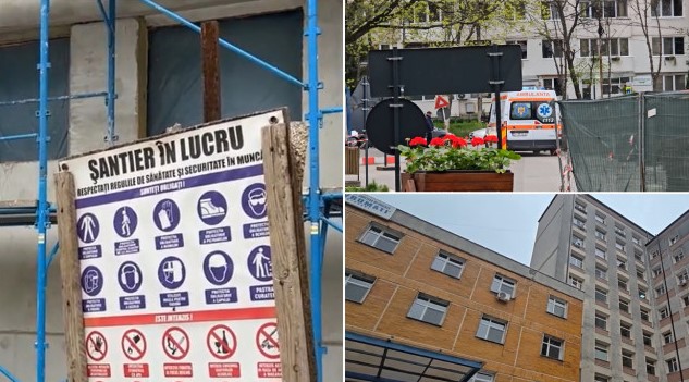 Scene dramatice la Spitalul de urgență din Botoșani: Un muncitor s-a împiedicat de o funie și a căzut de la înălțime, direct pe beton