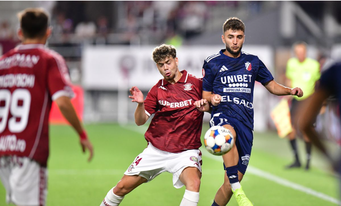 FC Botoșani, înfrângere în mai puțin de zece minute pe terenul Rapidului – VIDEO 