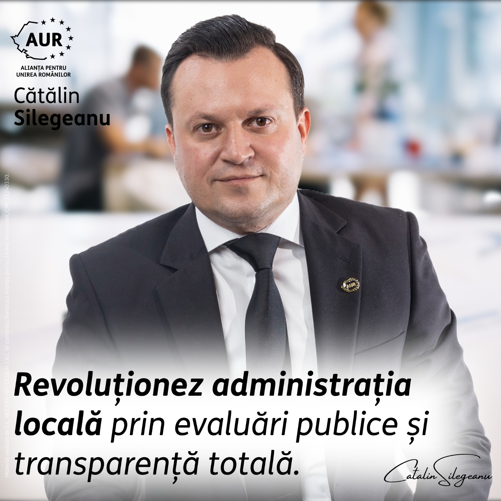 Cătălin Silegeanu vrea să revoluționeze administrația locală prin evaluări publice și transparență totală