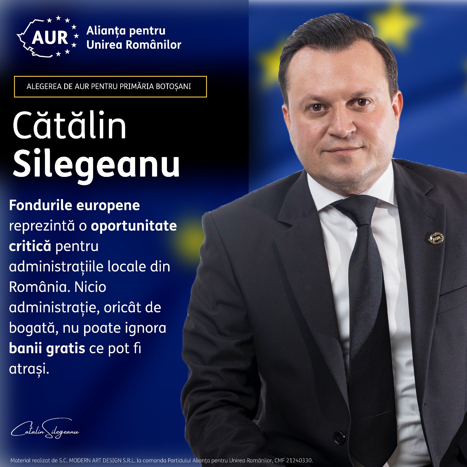 Cătălin Silegeanu: Un viitor mai bun pentru municipiul Botoșani