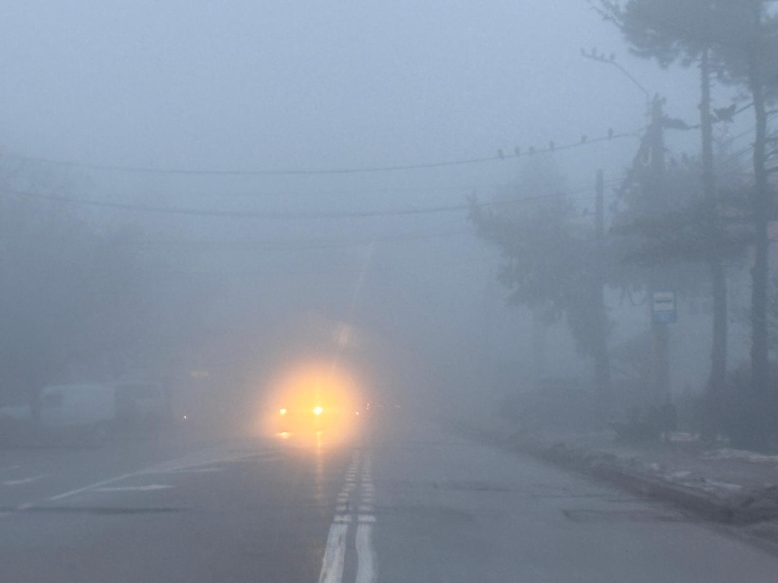 Cod Galben de ceață până la ora 12:00