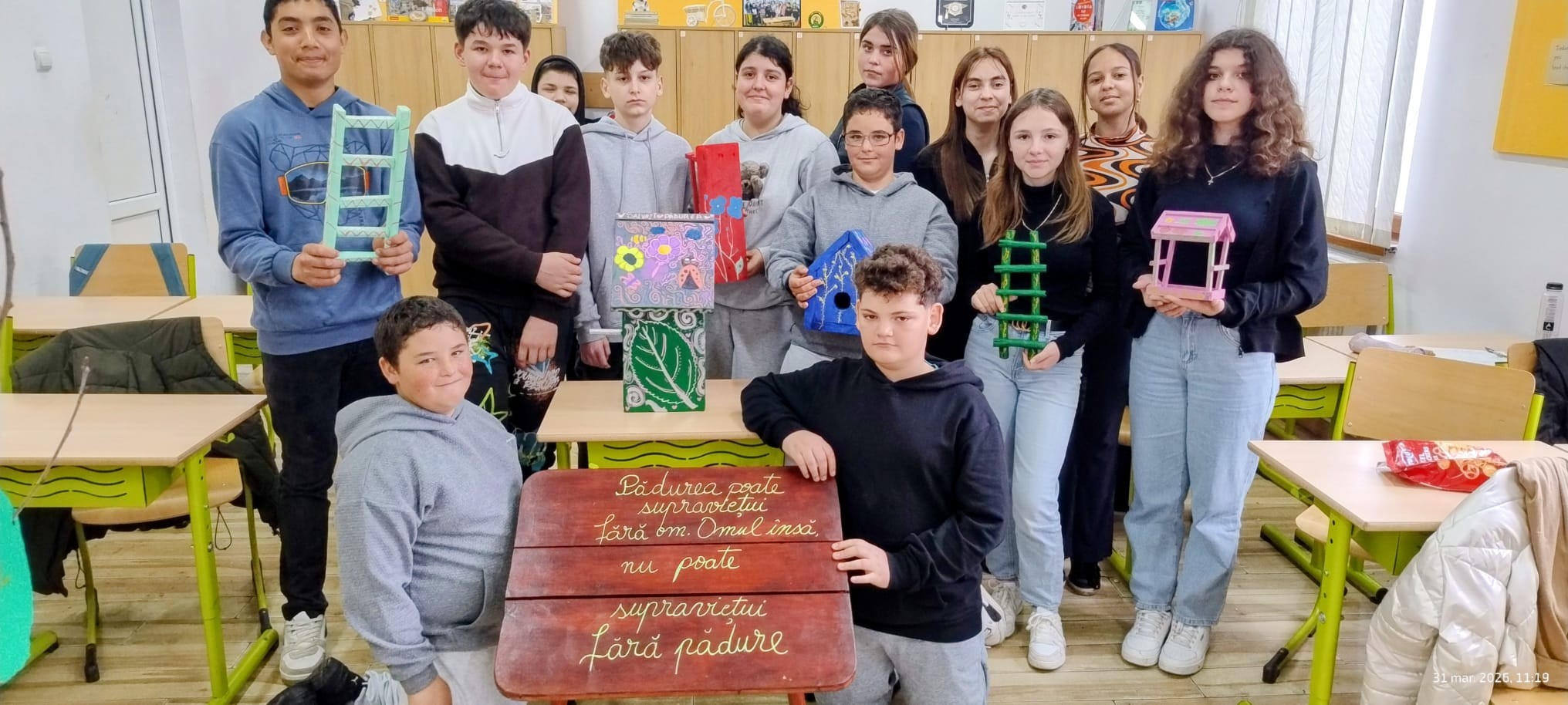 Clubul de padure- activitate la Scoala Curtesti.