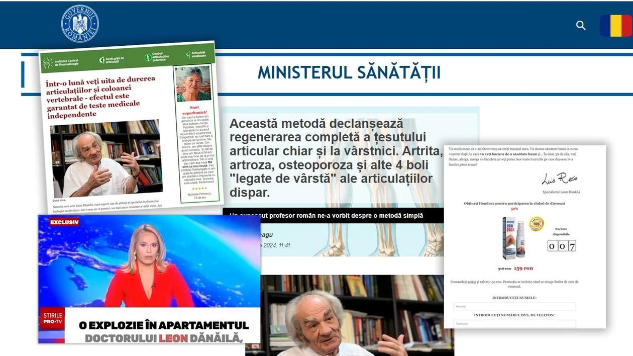 Imaginea medicului Leon Dănăilă și a Andreei Esca folosite într-o știre „scrisă” de inteligența artificială - MOTIVUL