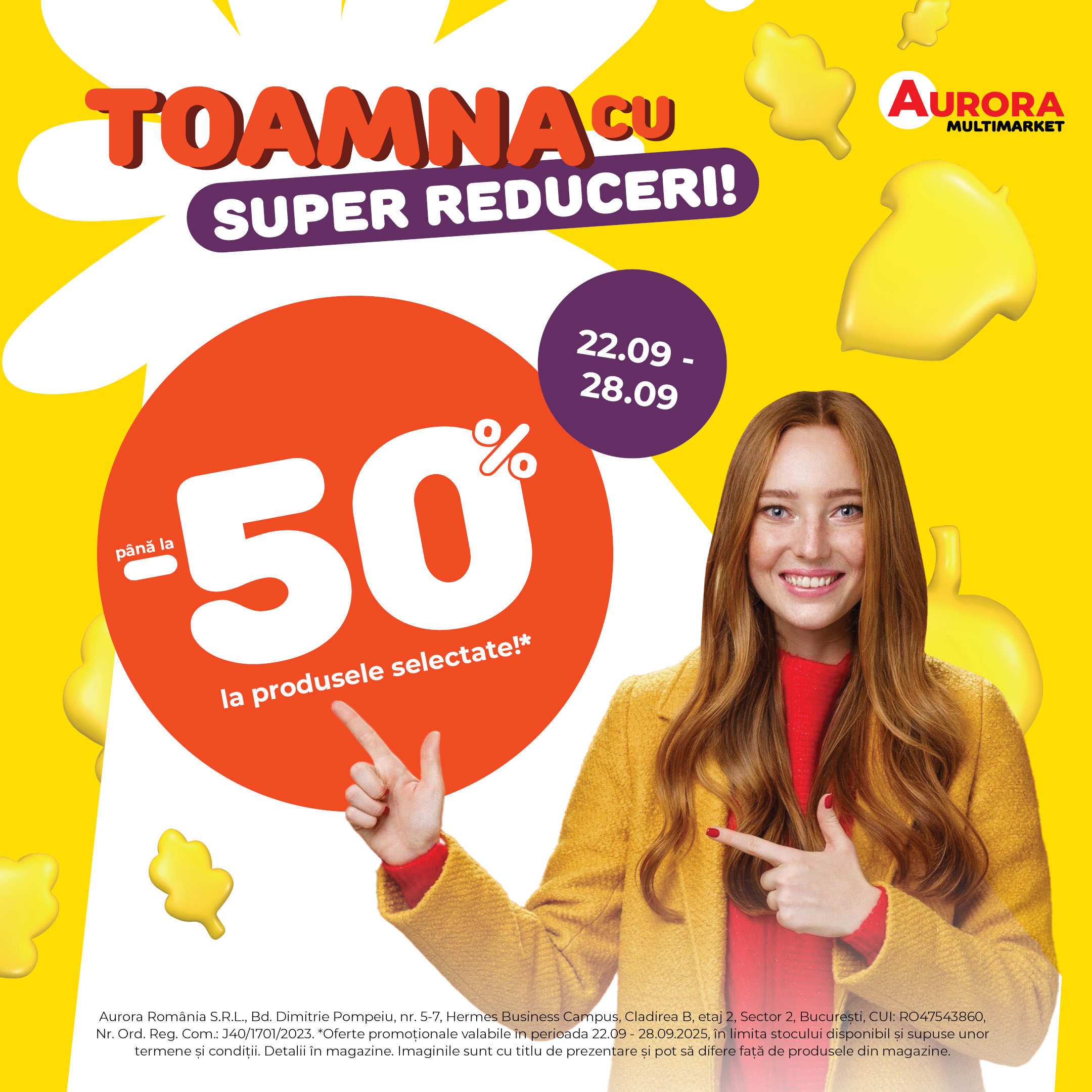 Toamna cu super reduceri de până la -50% la Aurora Multimarket!