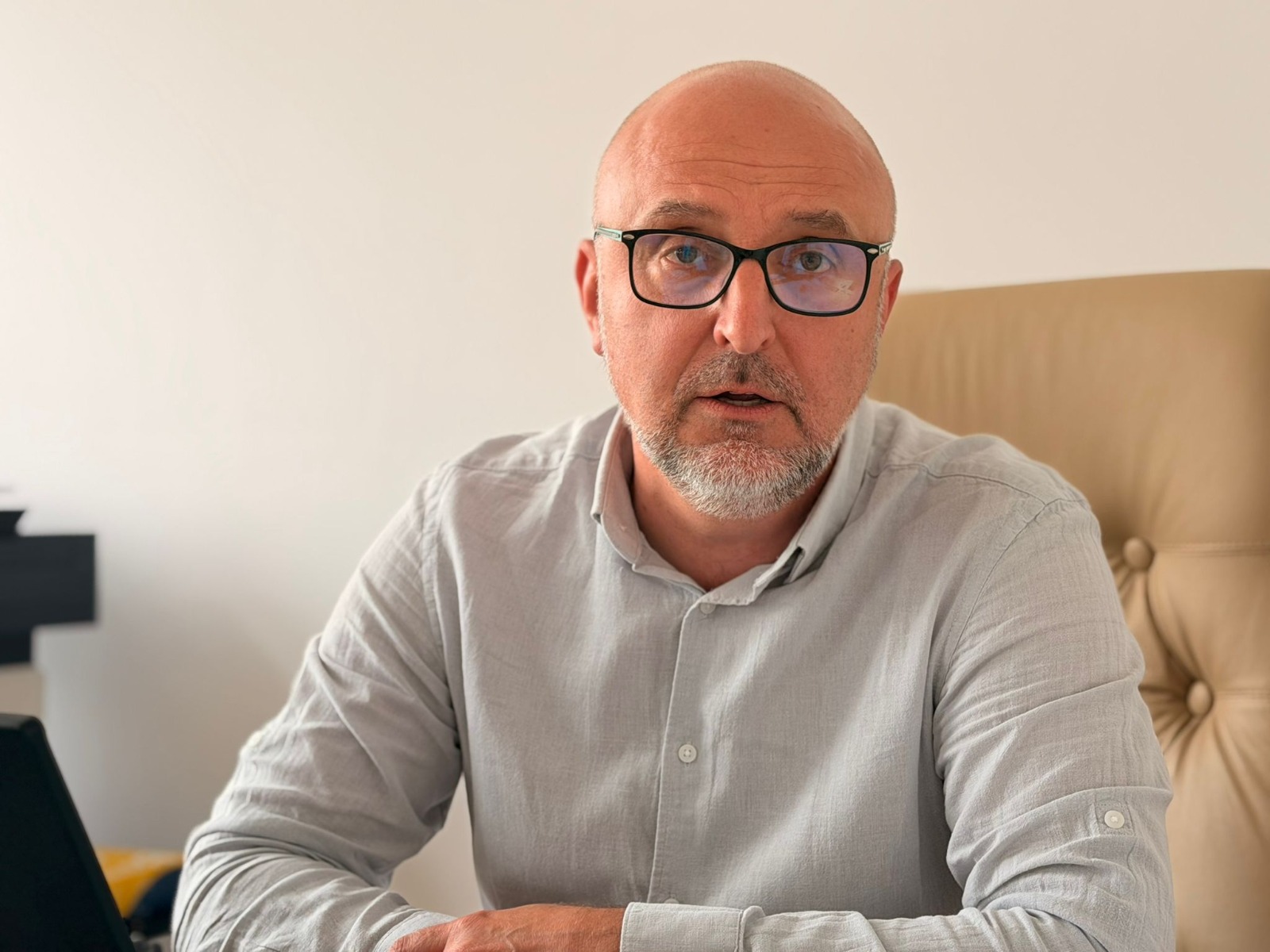 Cristian Nistor în Palatul Administrativ.