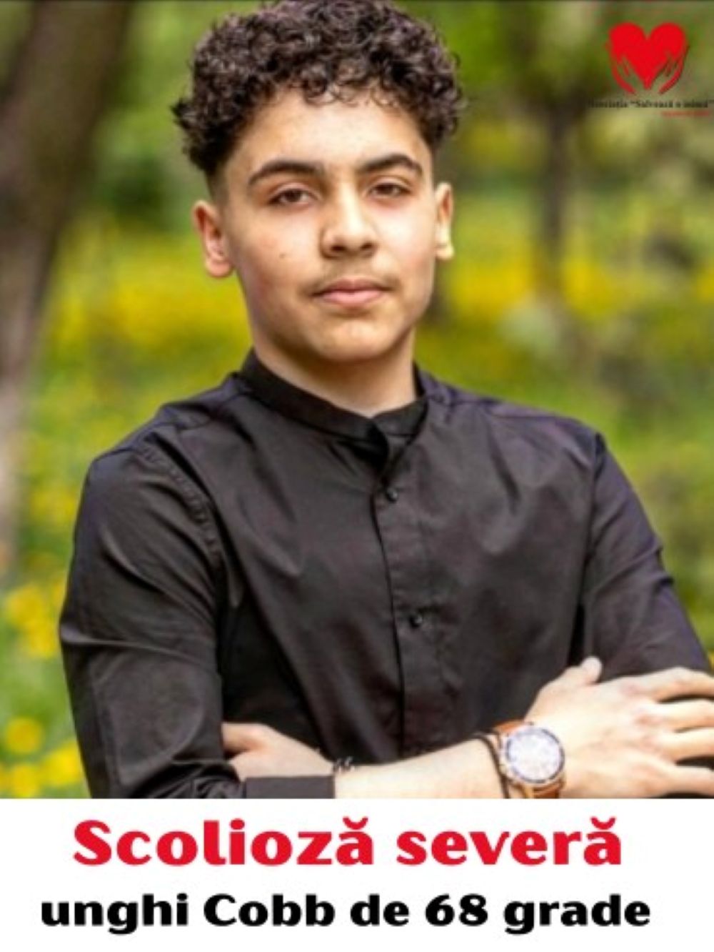 Are doar 15 ani și abia a pășit în viața de licean: David are nevoie de o operație de aproape 40.000 de euro