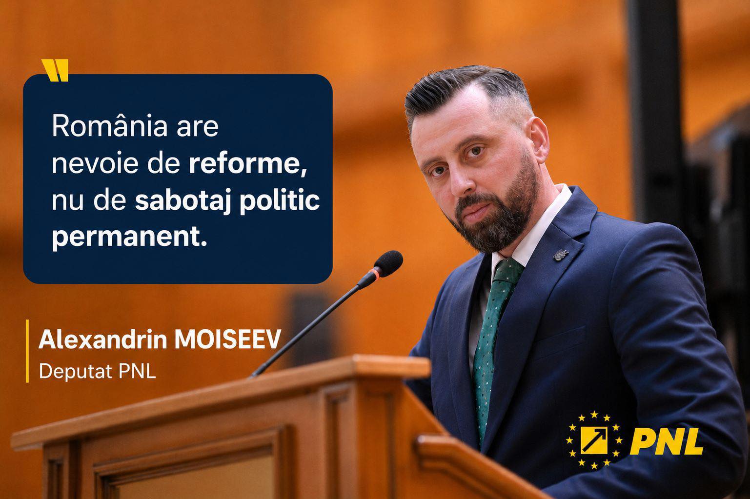deputatul Moiseev, sustinere pentru Bolojan