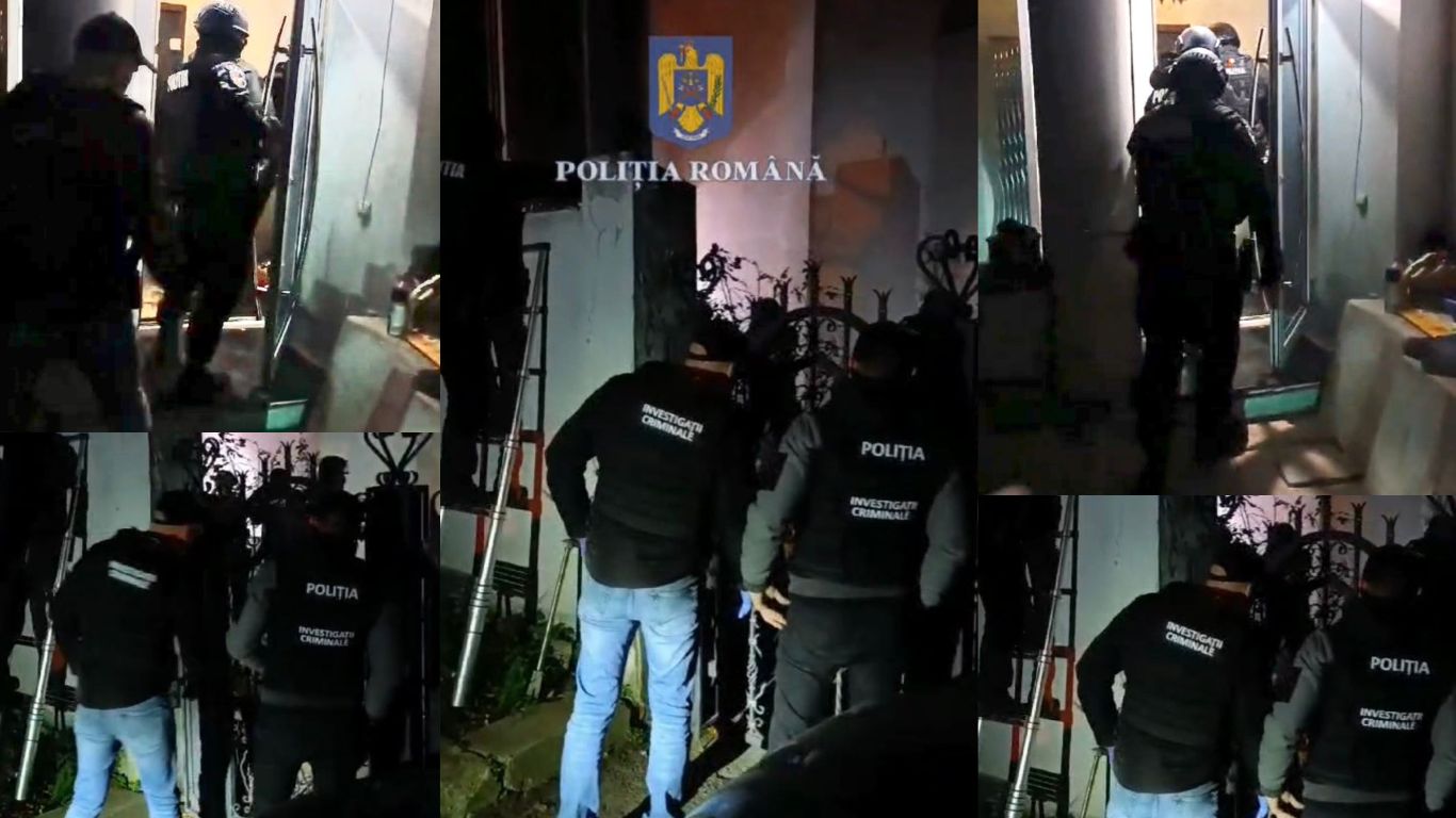 Descindere spectaculoasă în zorii zilei cu mascați și polițiști botoșăneni în vilele unor hoți de lux – VIDEO